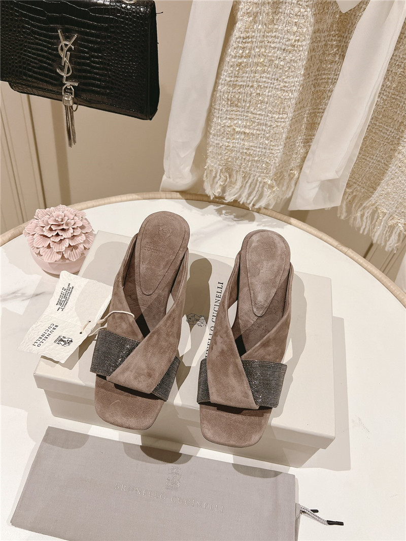 bc steel D1am0nd wedge slippers