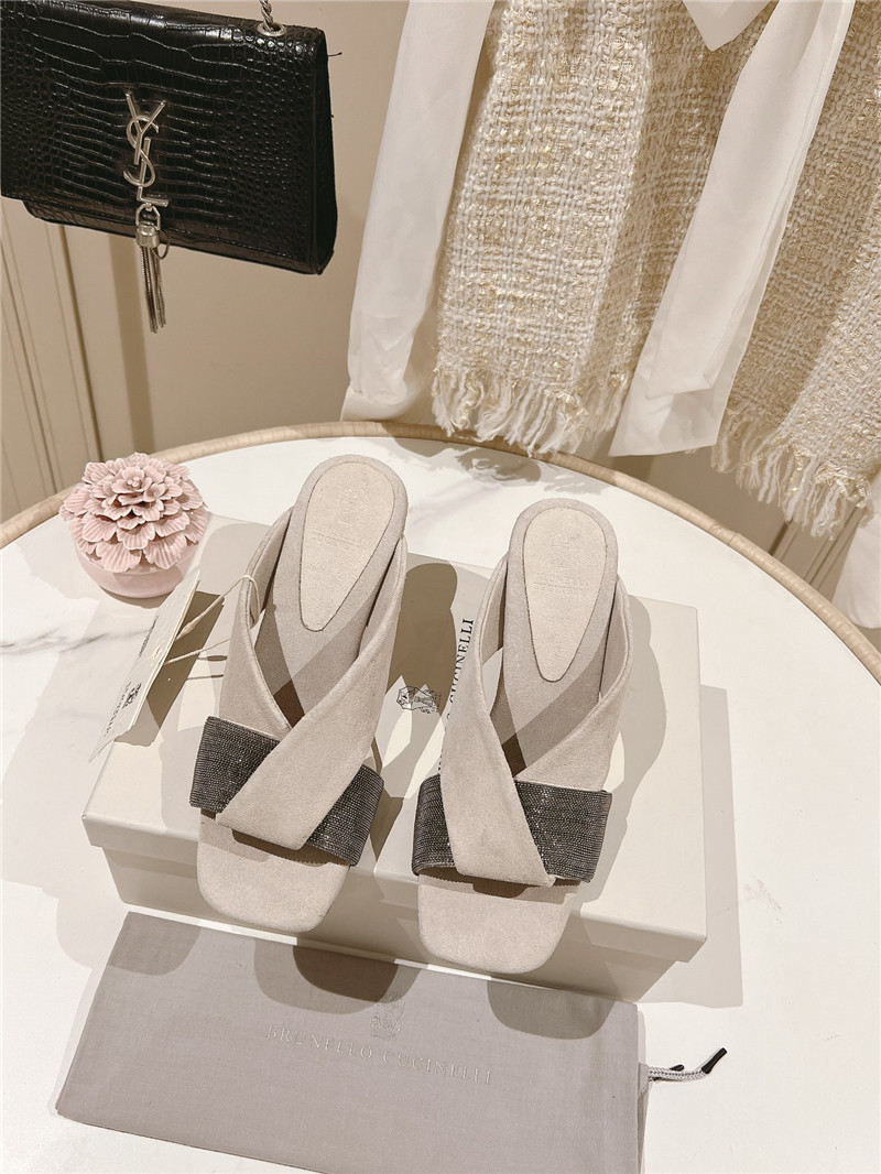 BC steel diamond wedge slippers