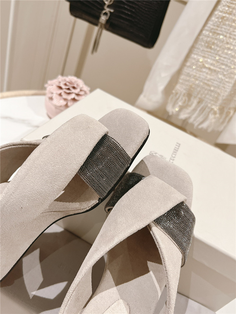 BC steel diamond wedge slippers