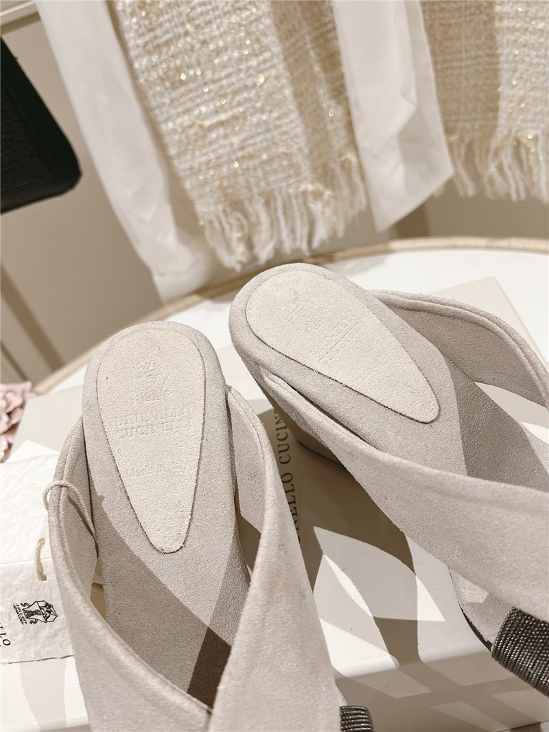 BC steel diamond wedge slippers