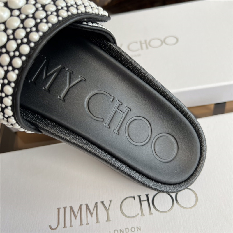 Jimmy Choo pearl slippers