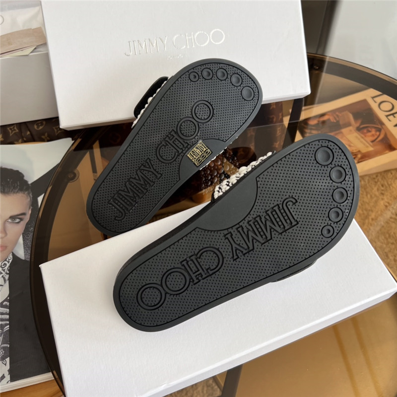 Jimmy Choo pearl slippers