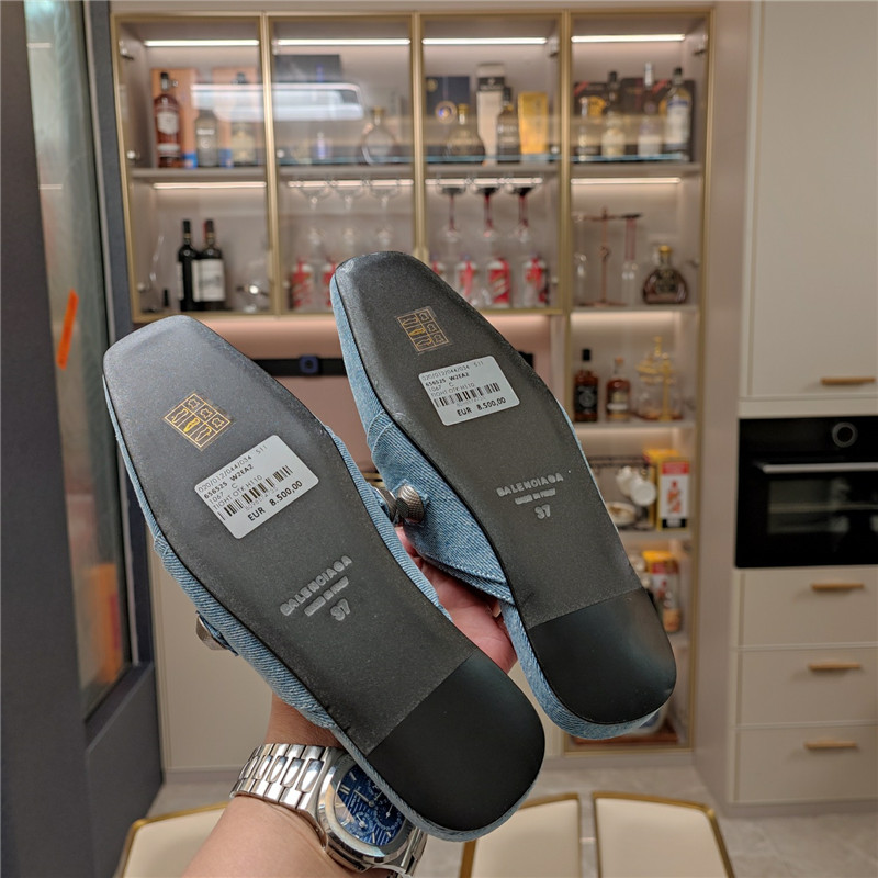 Ba1en*iaga washed denim new color rivet series half-pants