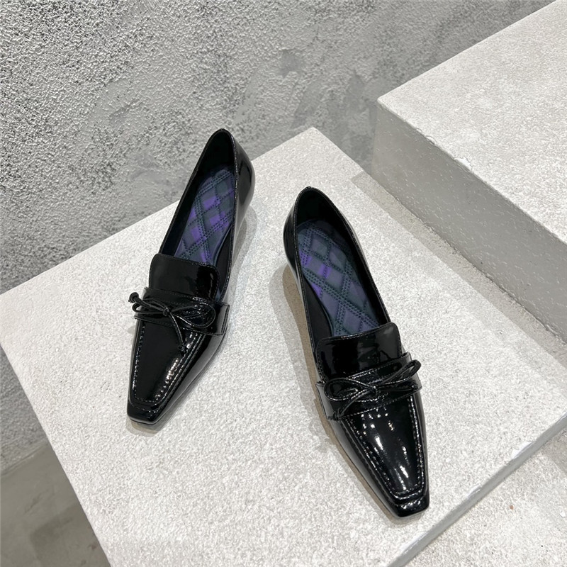 Burberry new fur heel half slippers