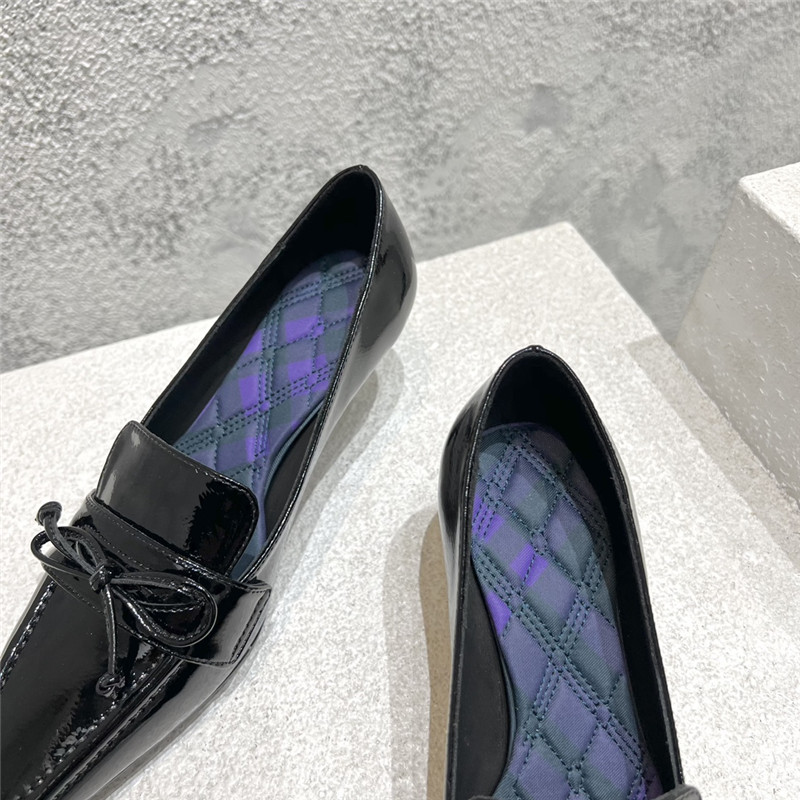 Burberry new fur heel half slippers