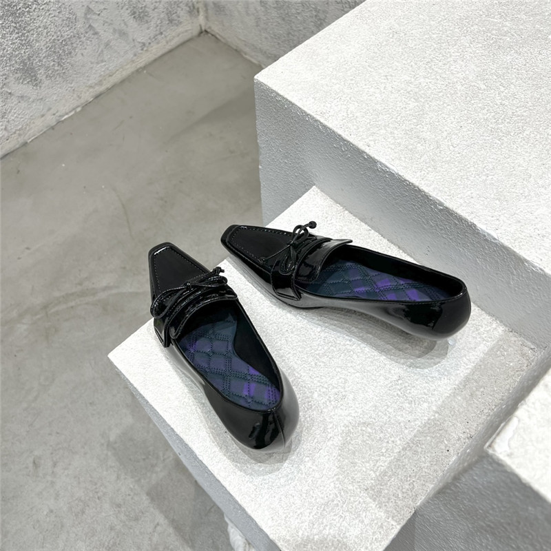 Burberry new fur heel half slippers