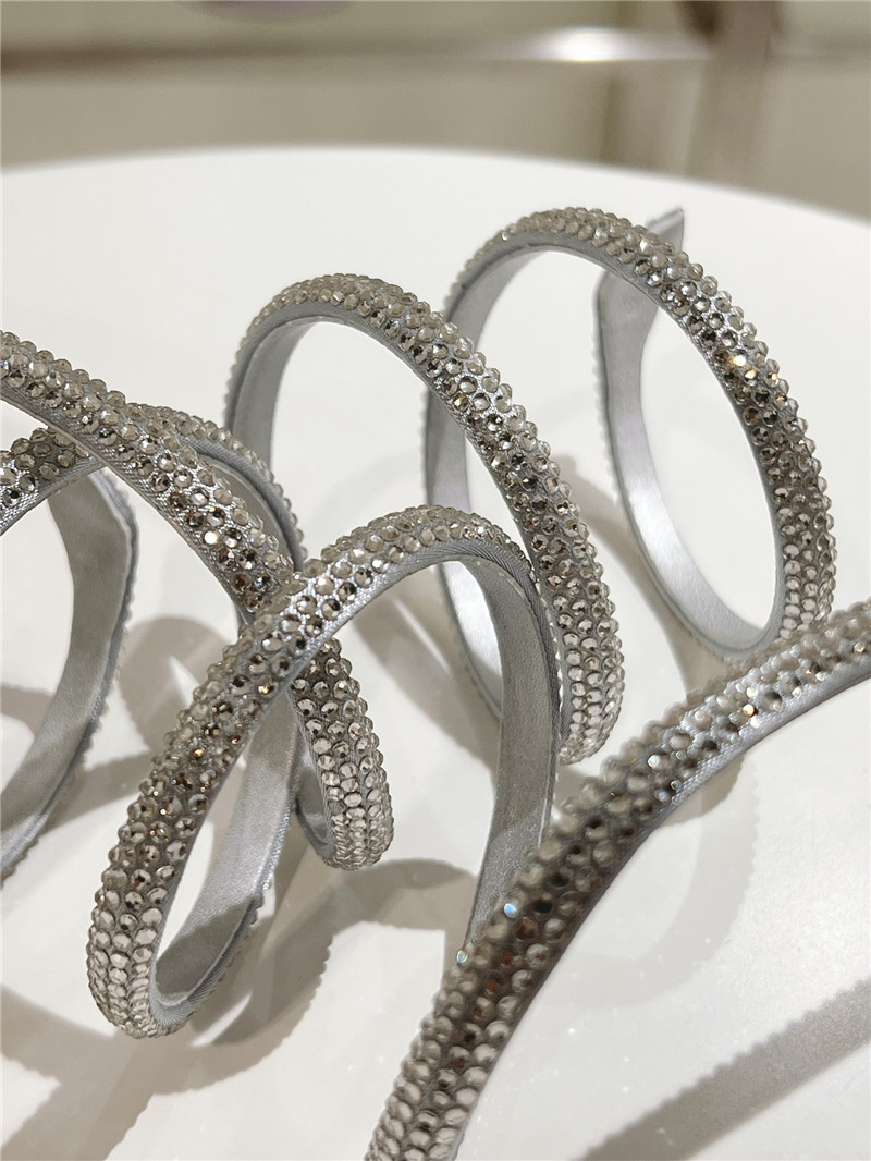 rene caovilla crystal high heel sandals