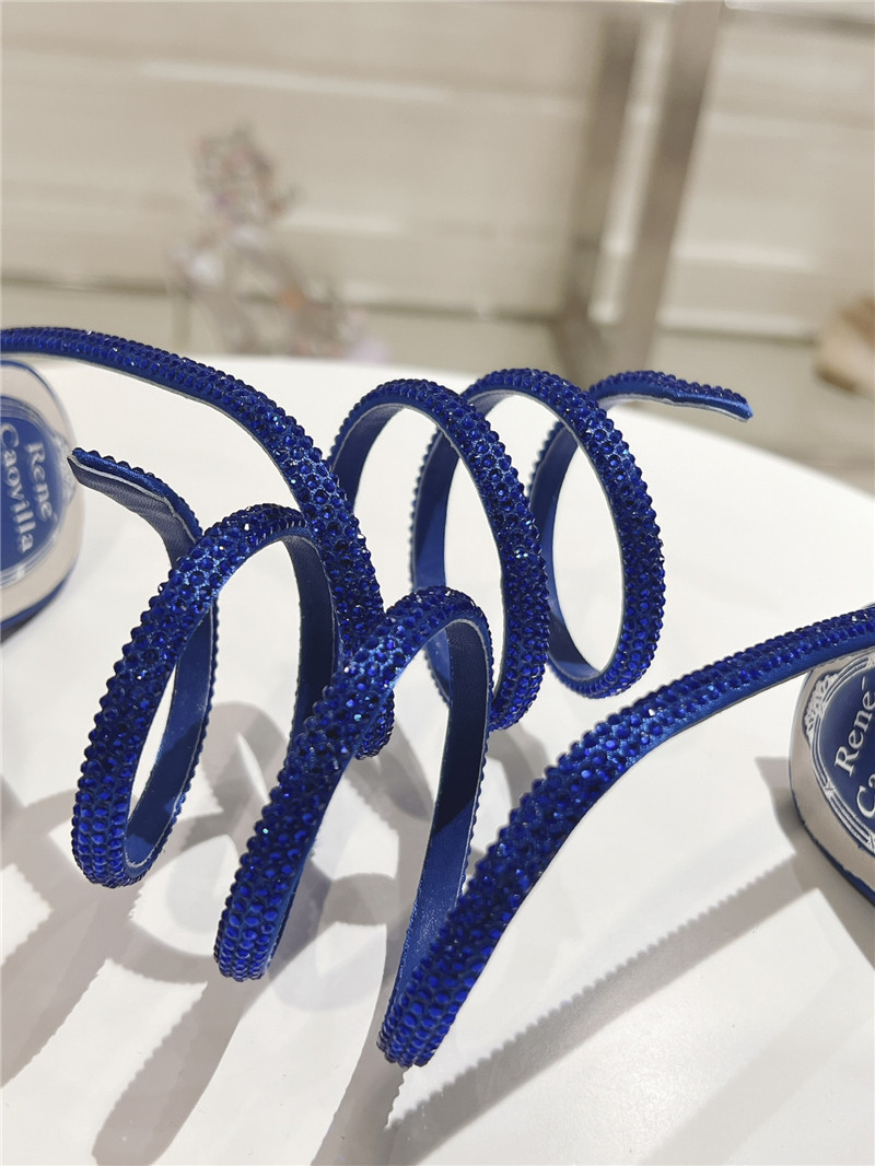 rene caovilla crystal high heel sandals