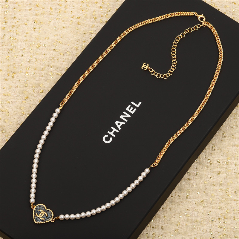 Chanel denim love waist chain