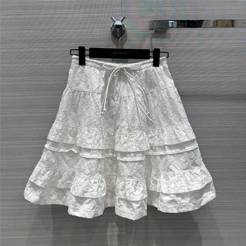 louis vuitton LV nautical resort series jacquard skirt