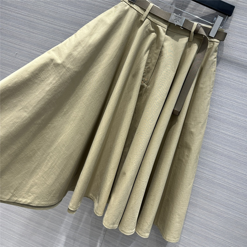 prada versatile minimalist long skirt