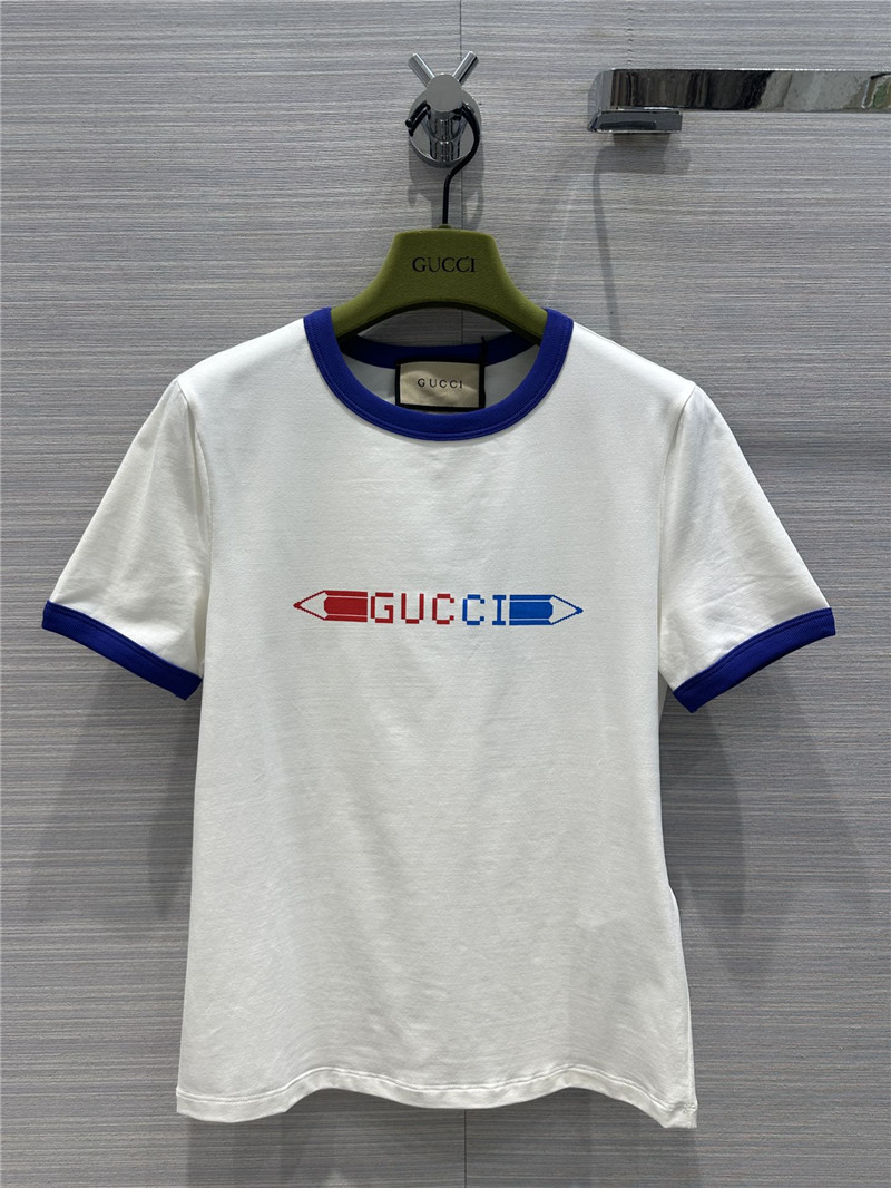 Gvc*1 pencil letter print graphic cotton t-shirt