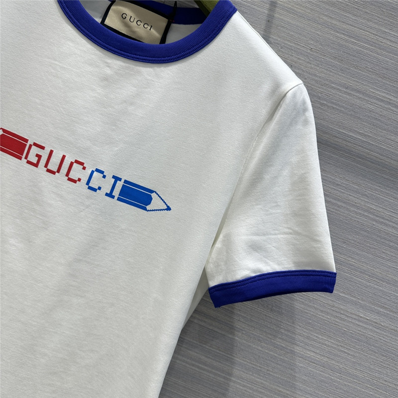 Gvc*1 pencil letter print graphic cotton t-shirt