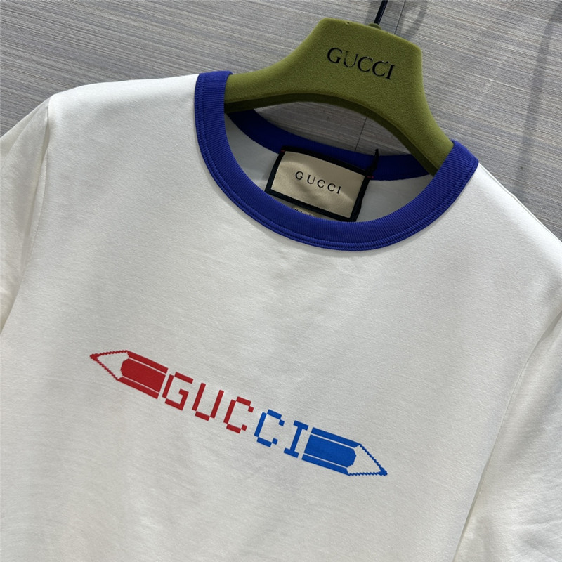 Gvc*1 pencil letter print graphic cotton t-shirt
