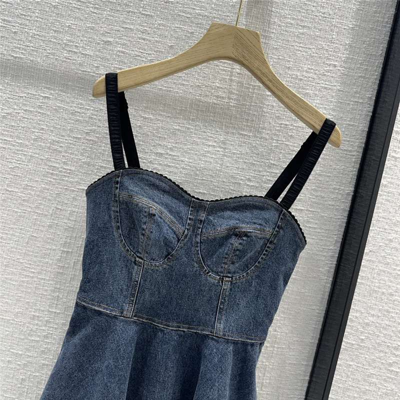 Dolce & Gabbana d&g strapless denim dress