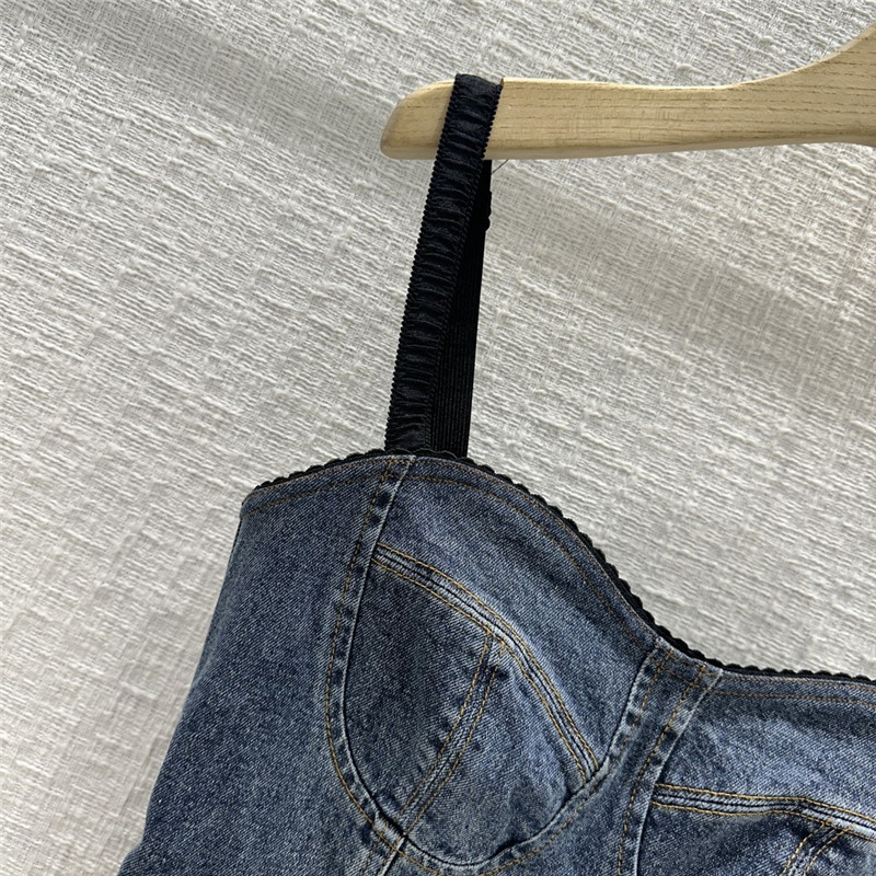 Dolce & Gabbana d&g strapless denim dress