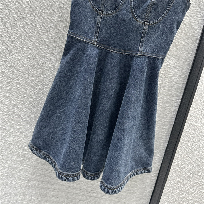 Dolce & Gabbana d&g strapless denim dress
