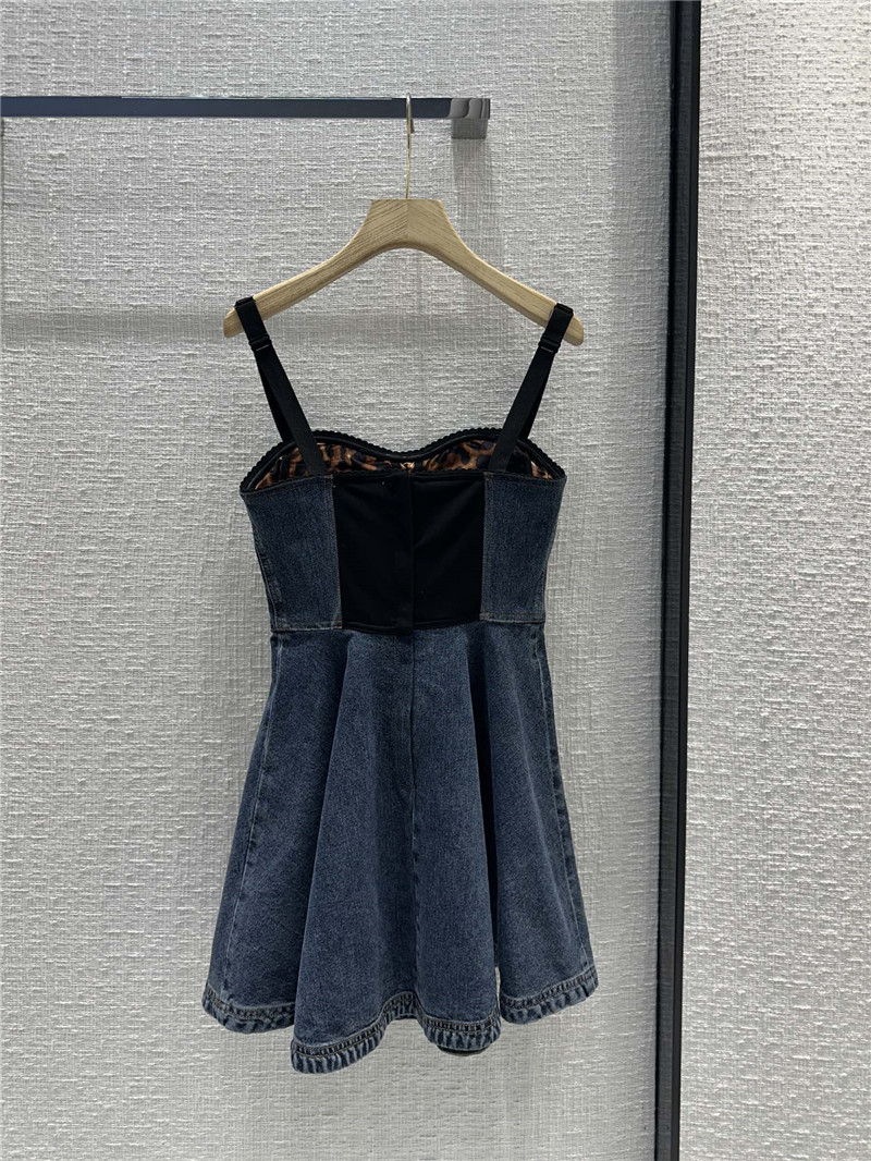 Dolce & Gabbana d&g strapless denim dress