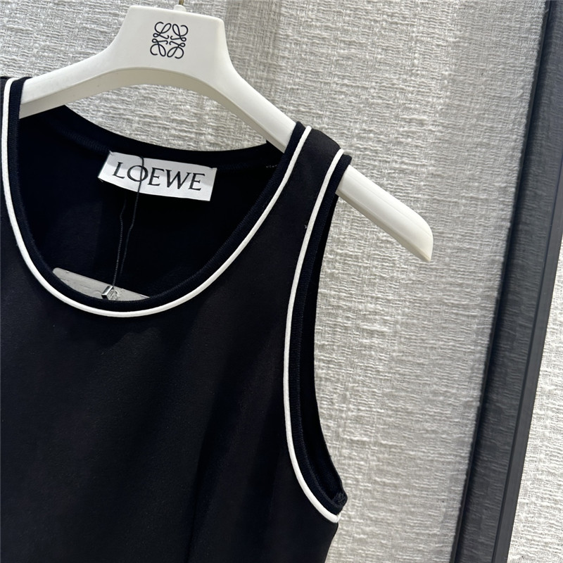L0ew* contrast collar tank top