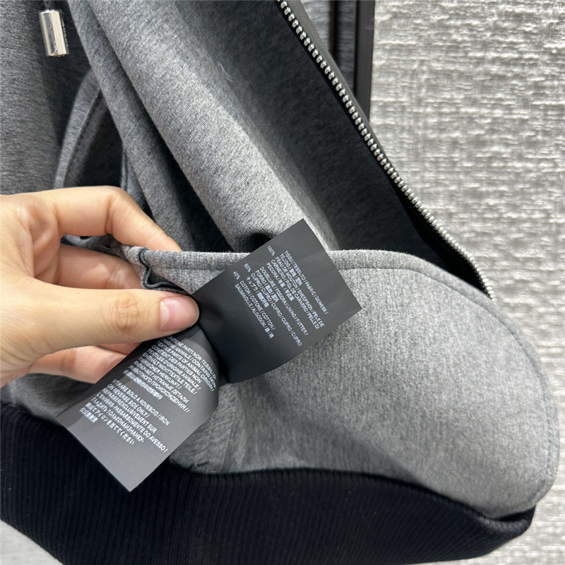 L0ew* hooded leather jacket