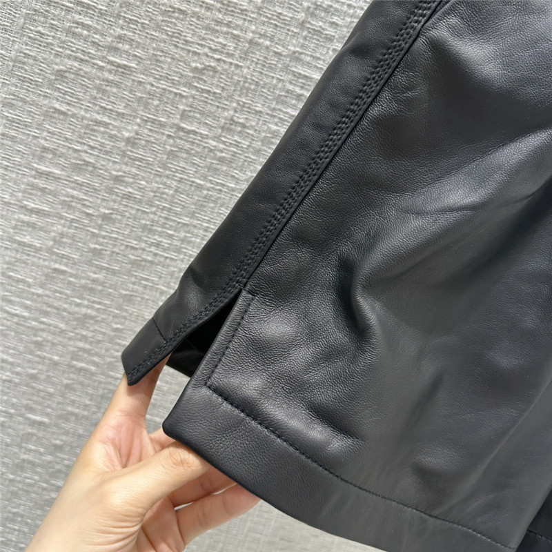 L0ew* elastic high waist sheepskin casual large shorts