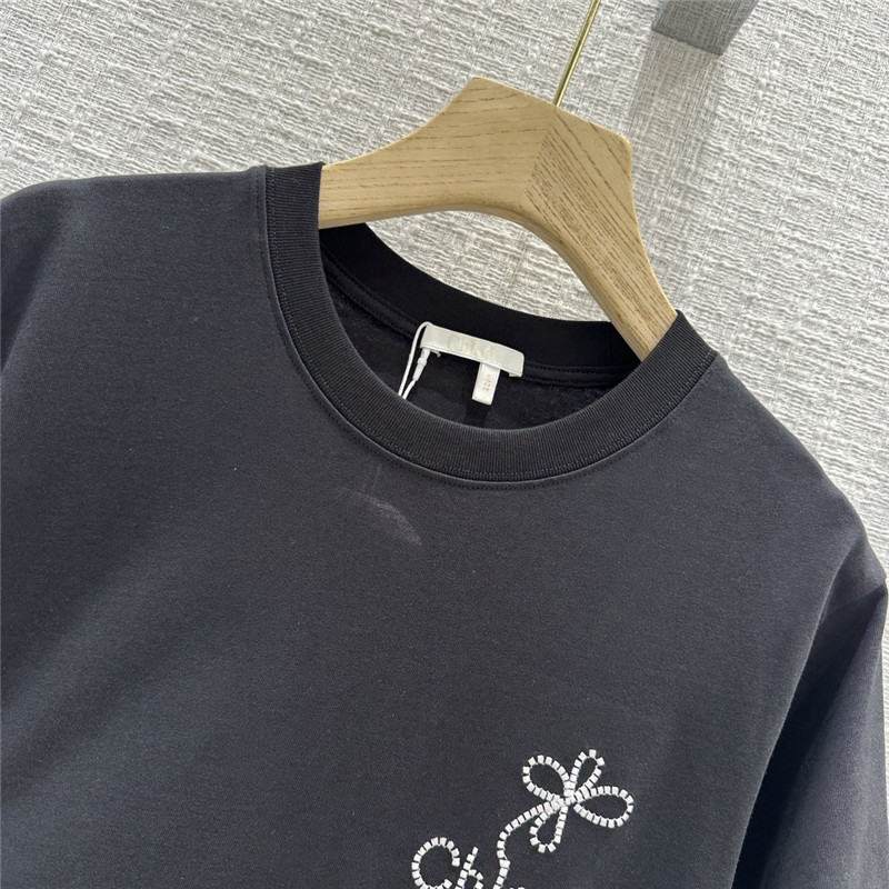 Chloé floral logo embroidered short-sleeved T-shirt