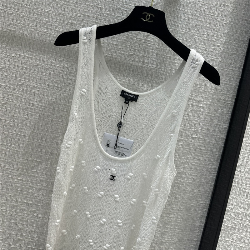 Ch**el drum hollow knitted sundress