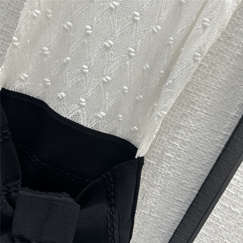 Ch**el drum hollow knitted sundress