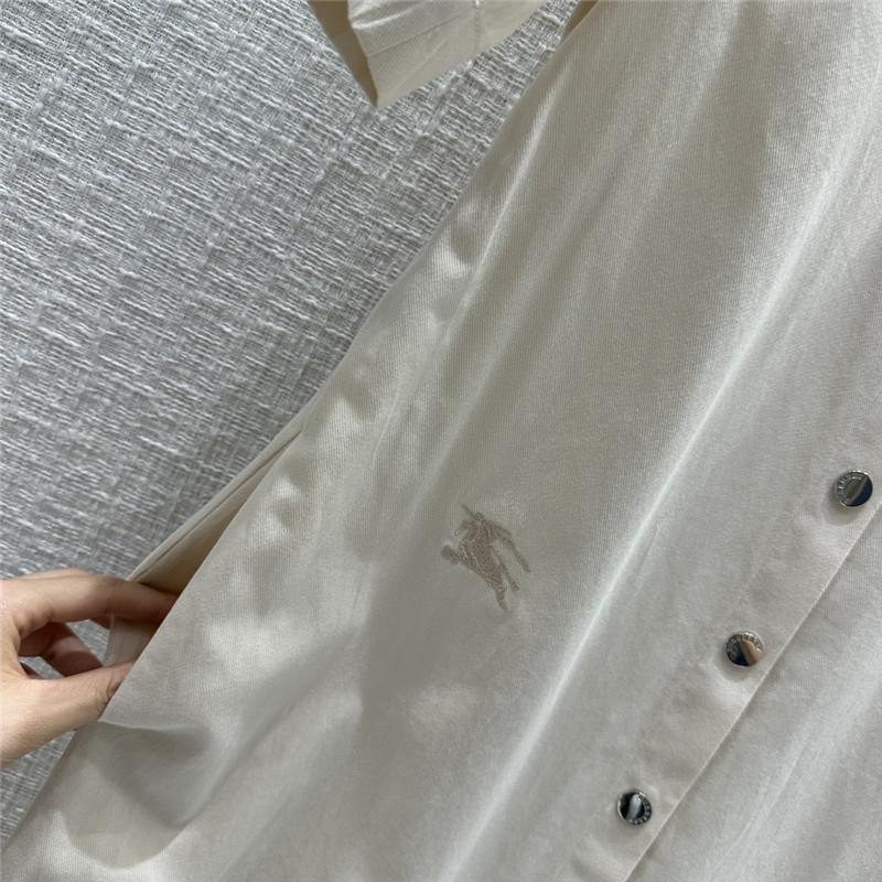 Bv*b*rry war horse embroidered shirt dress