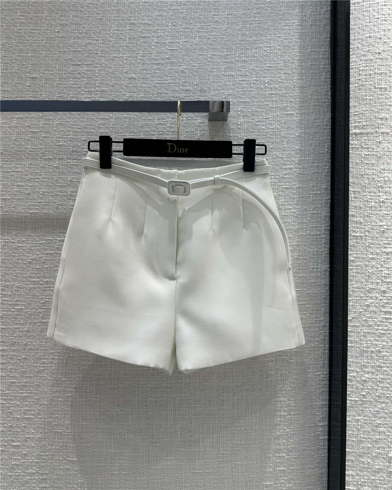 dior classic versatile high waist shorts