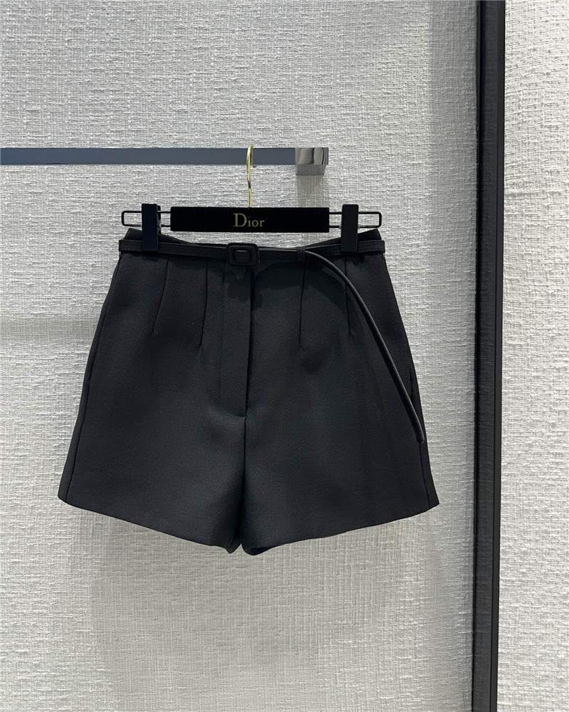 dior classic versatile high waist shorts