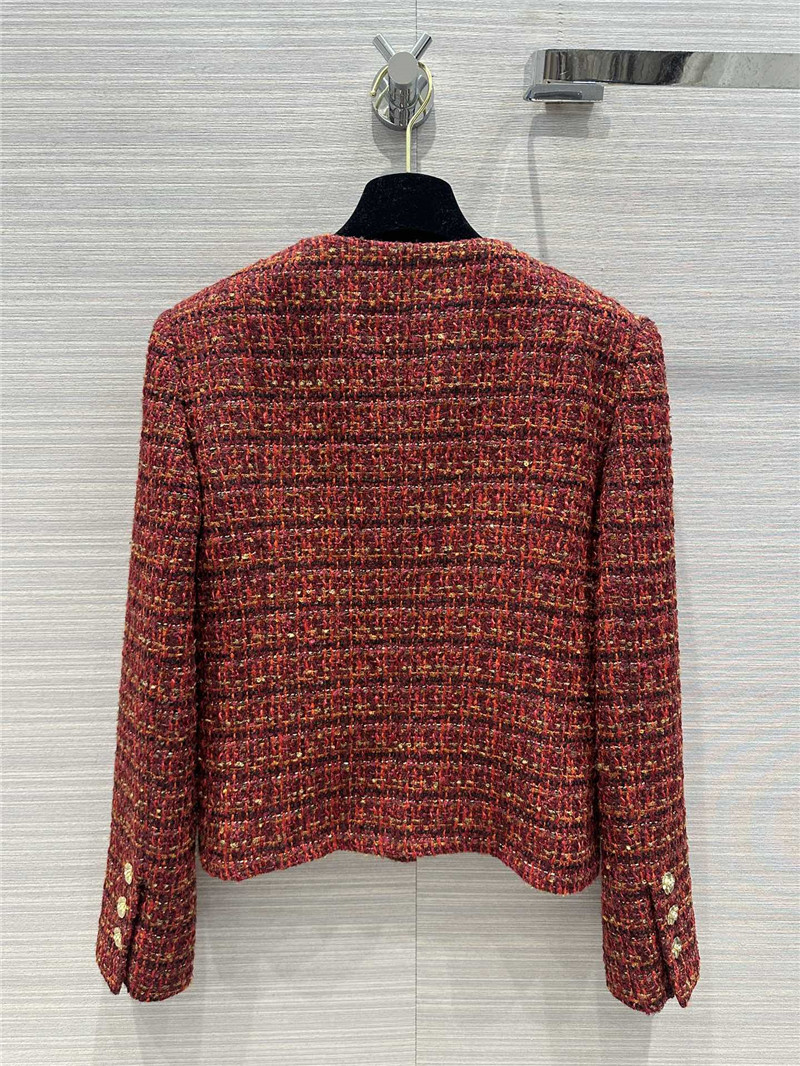 Chanel red gold jacket