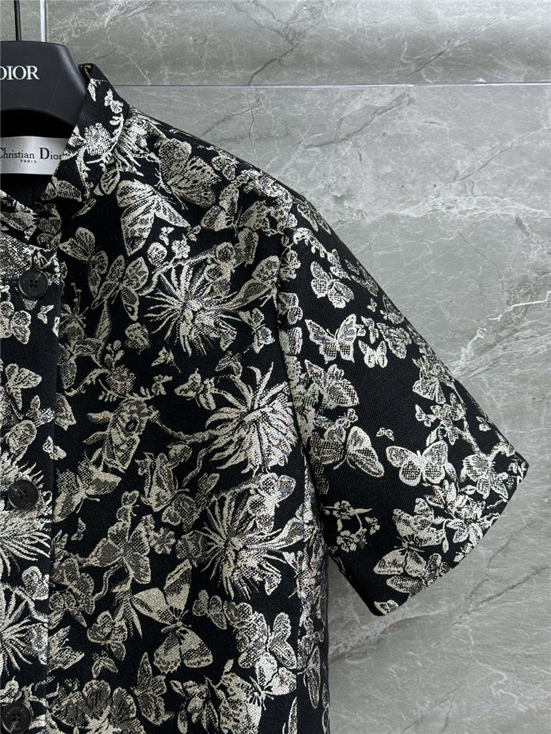 D10r butterfly jacquard short-sleeved jacket