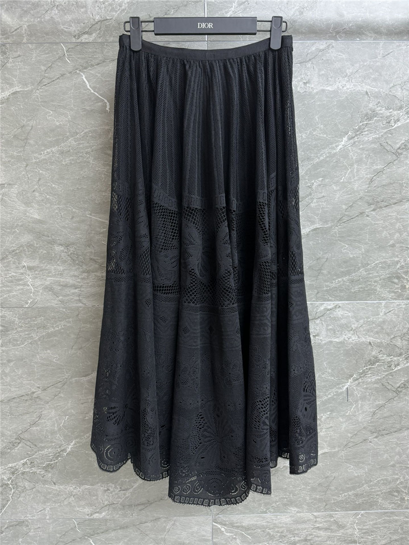 dior butterfly lace skirt