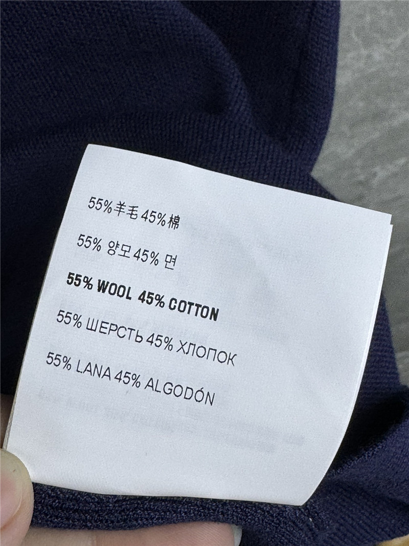 M1um1u navy collar knitted skirt