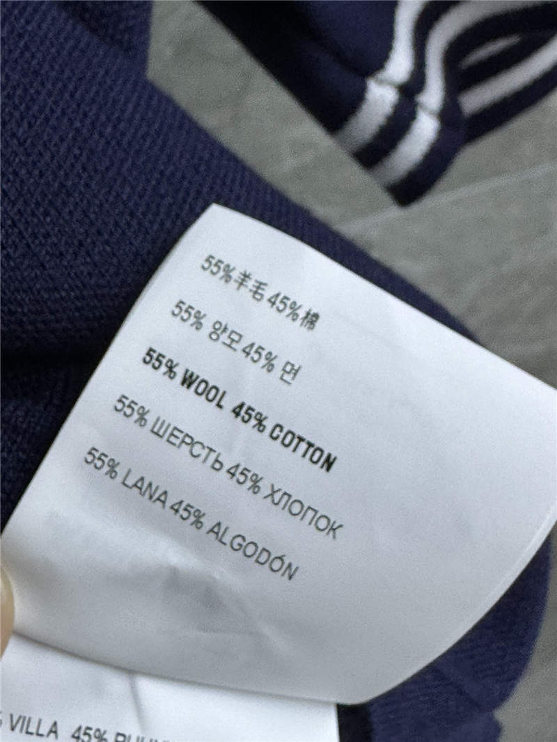 M1um1u navy collar knitted short sleeves