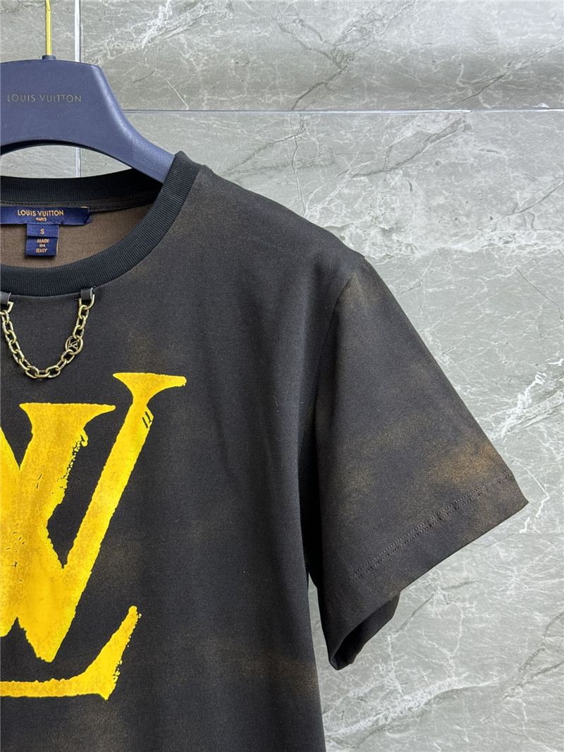 louis vuitton LV tie dye printed logo T-shirt