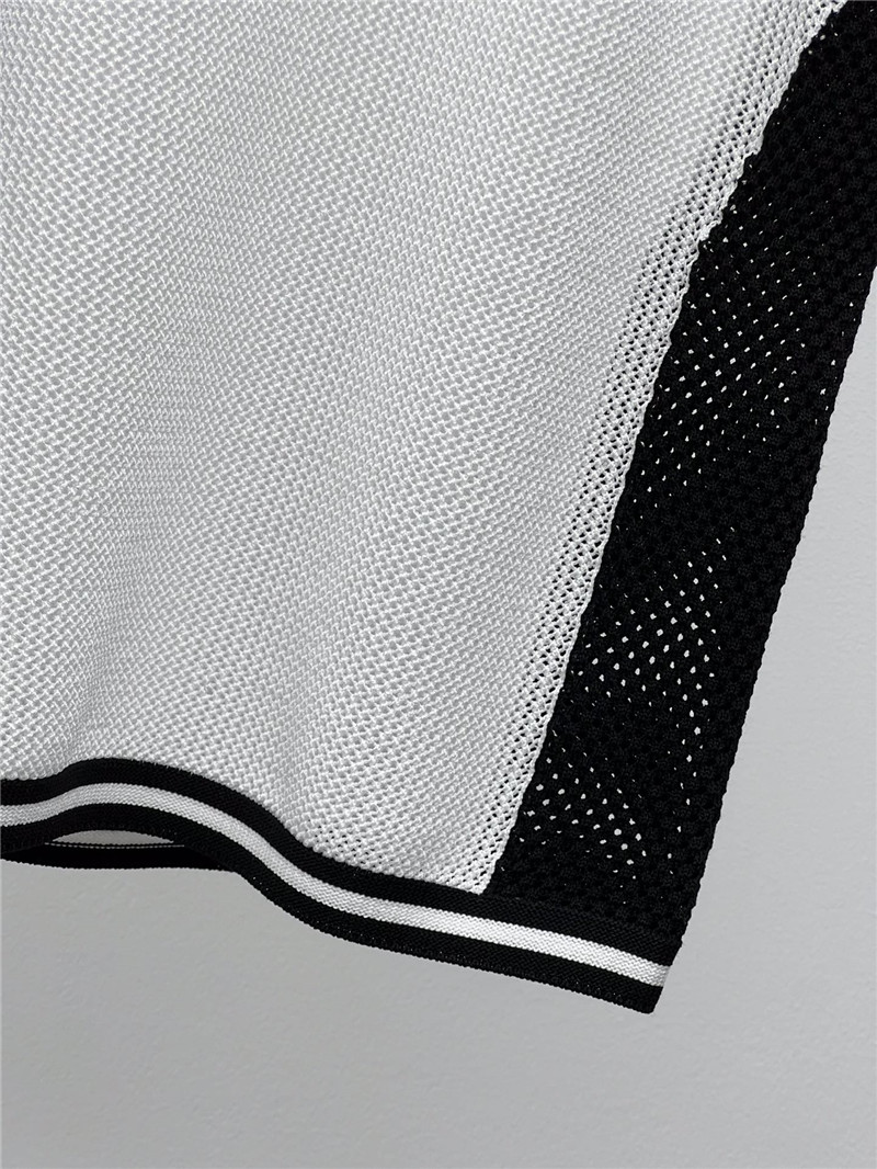 Chanel mesh hollow knitted vest