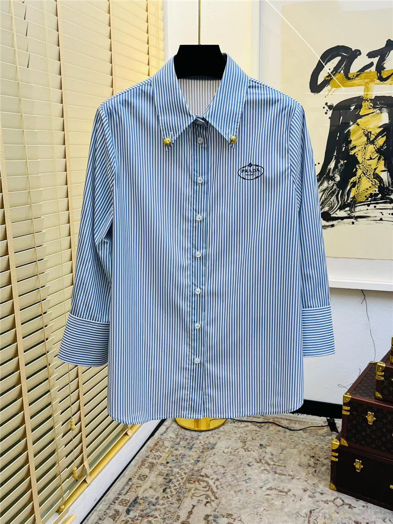 prada striped shirt