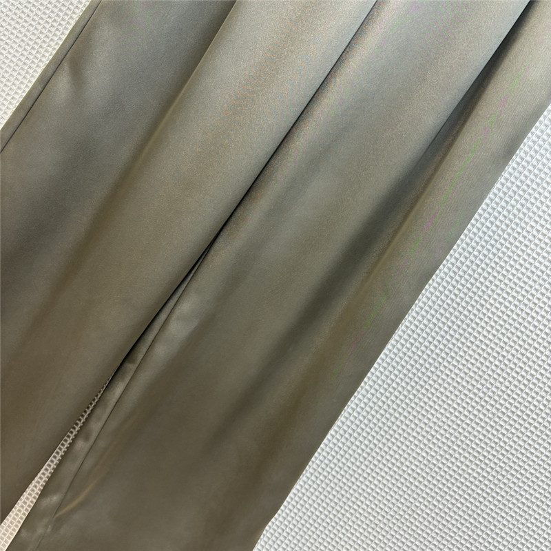 Y51 double-layered waistband ice silk wide-leg pants