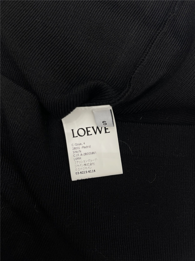loewe rolled hem colorblock embroidered logo tank top