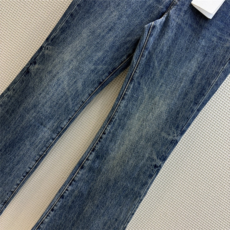 Ce1i*e classic washed retro micro-flared pants