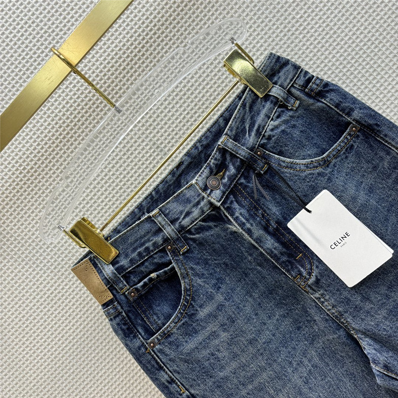 Ce1i*e classic washed retro micro-flared pants