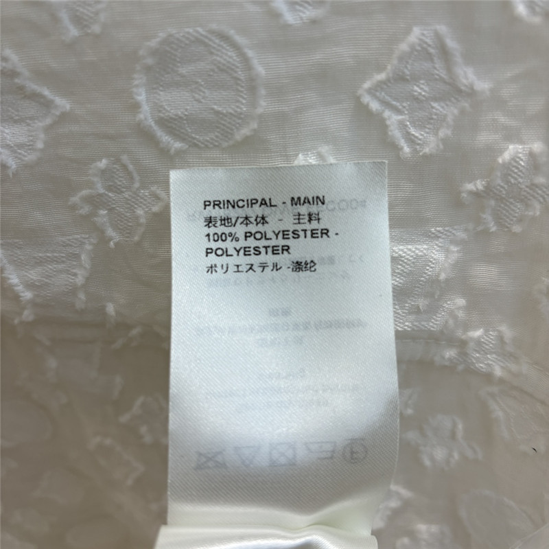 louis vuitton LV lapel long white shirt + cake tutu skirt suit