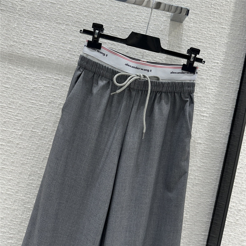 alexander wang patchwork straight casual pants