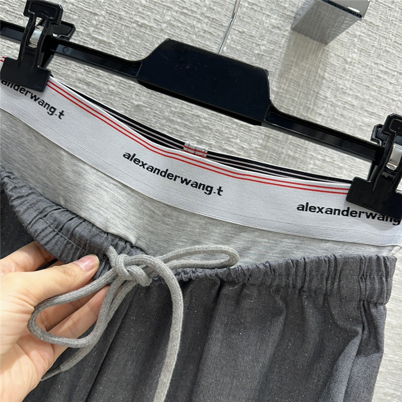 alexander wang patchwork straight casual pants