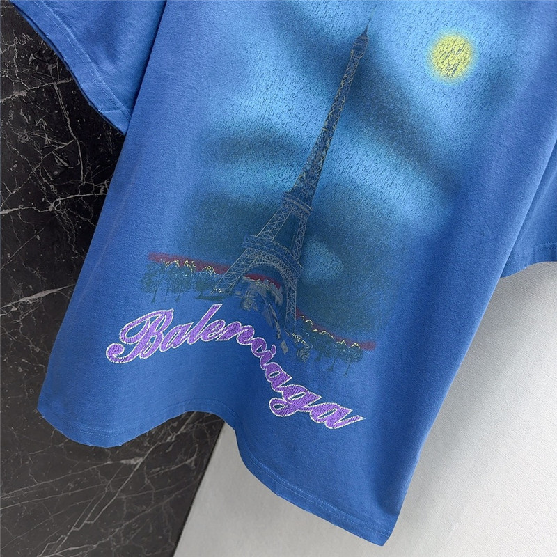 Ba1en*iaga distressed short sleeve t-shirt