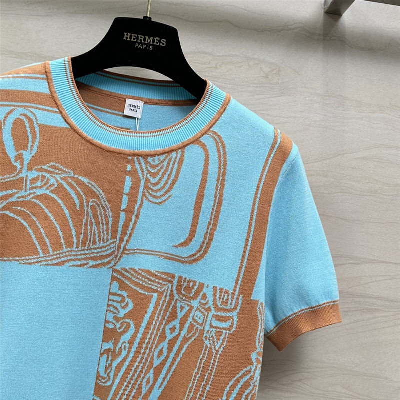 H**me5 new color matching knitted wool top