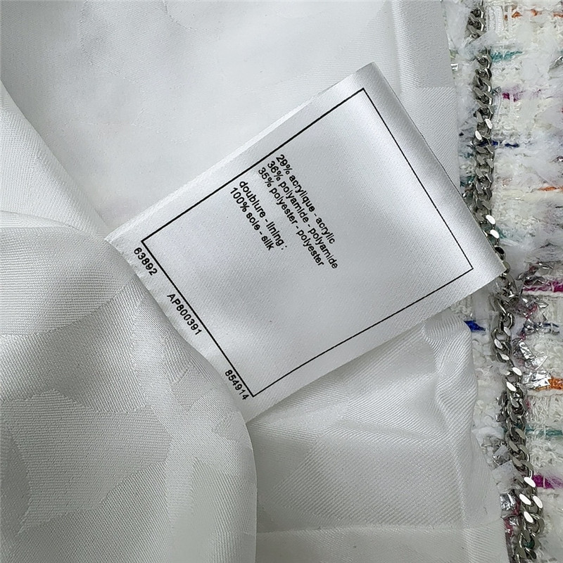 Ch**el colorful tweed lapel blazer