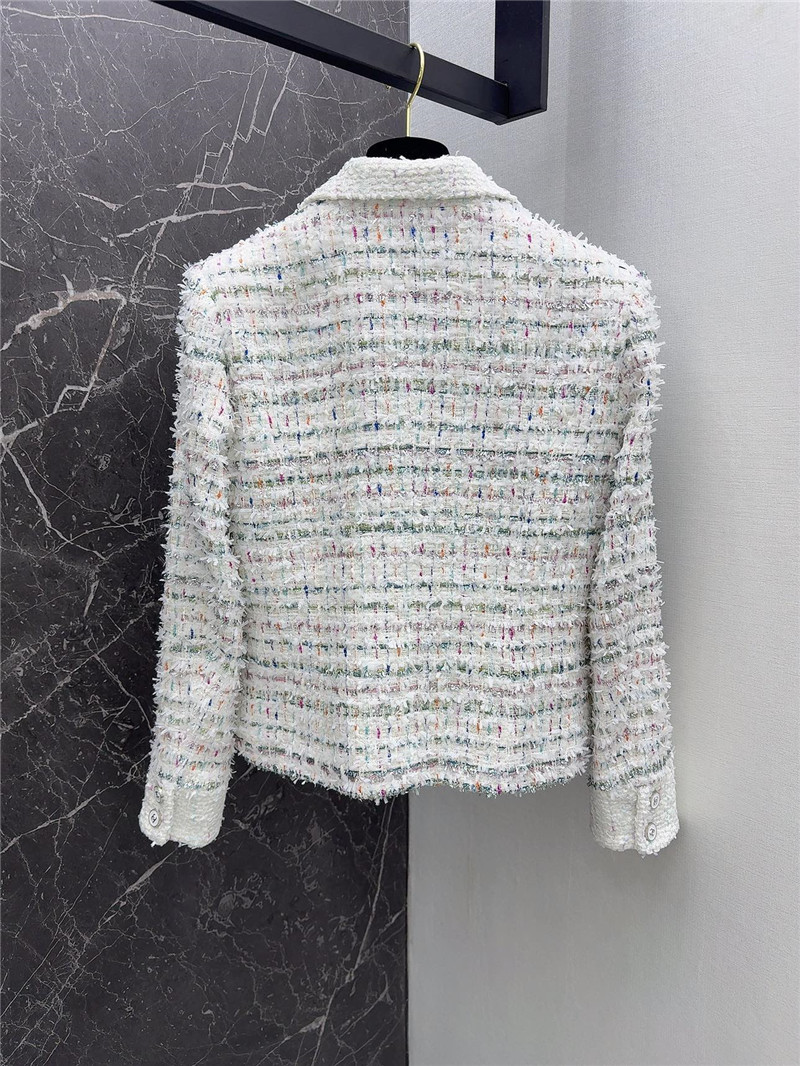 Ch**el colorful tweed lapel blazer
